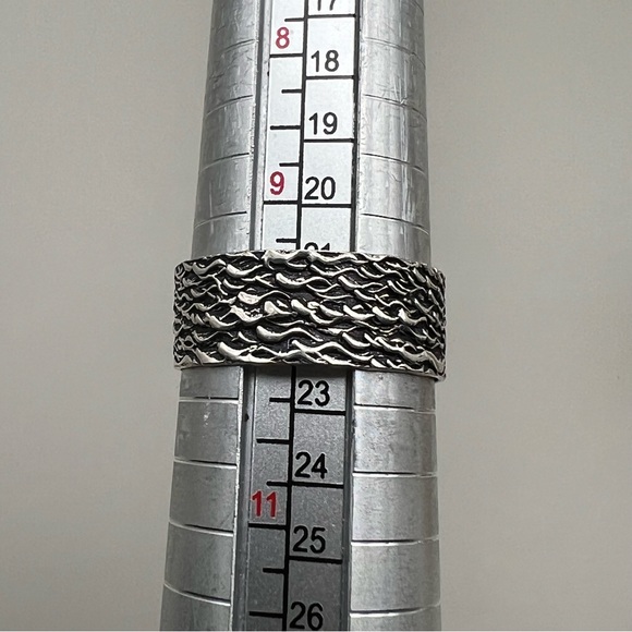 New Green Enhanced Emerald Multi Stone Silver Overlay Statement Ring Size 10 - Picture 7 of 8